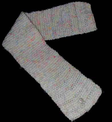 [Mini scarf, black background]